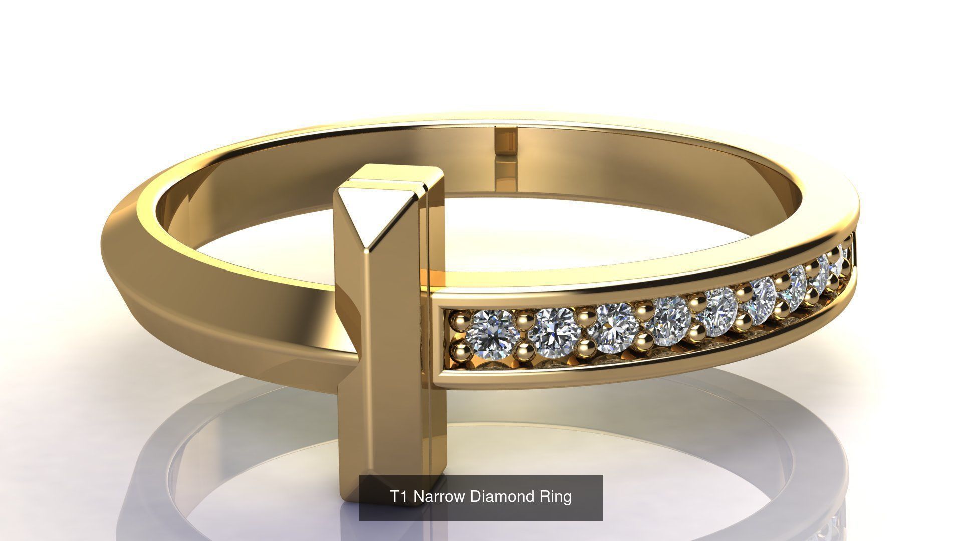 T1 Narrow Rings 3D Model Collection_6