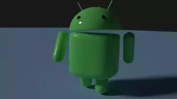 Android bugdroid Low-poly 3D model