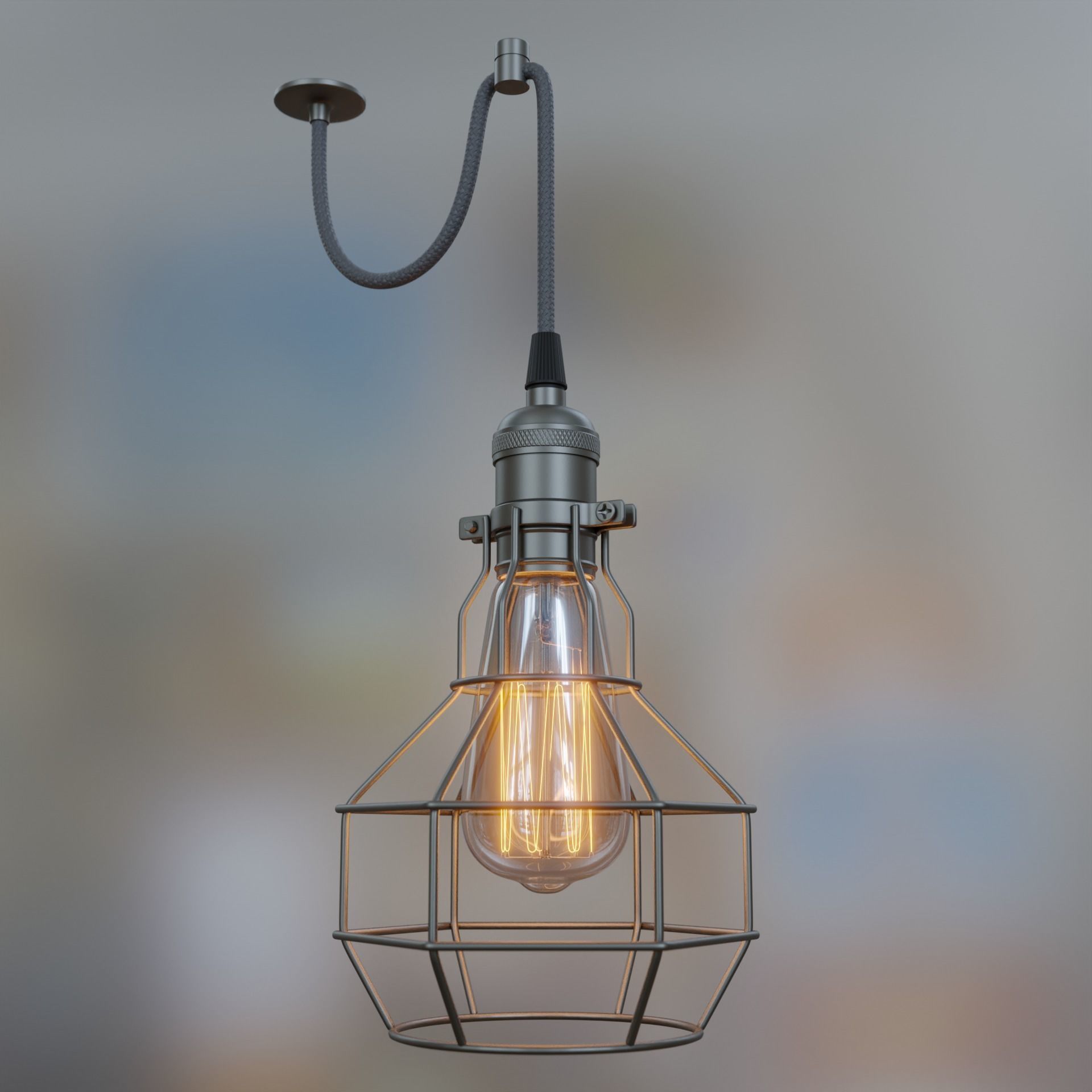 Hanging Lamp 3D model_3