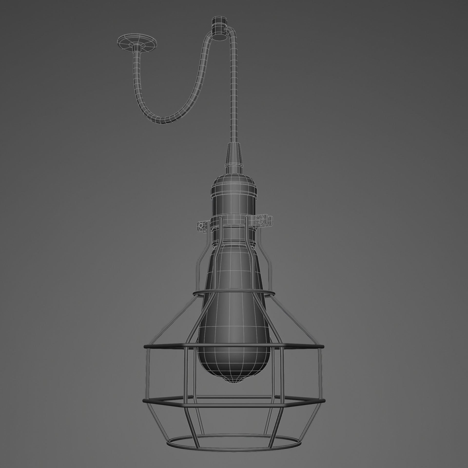 Hanging Lamp 3D model_8
