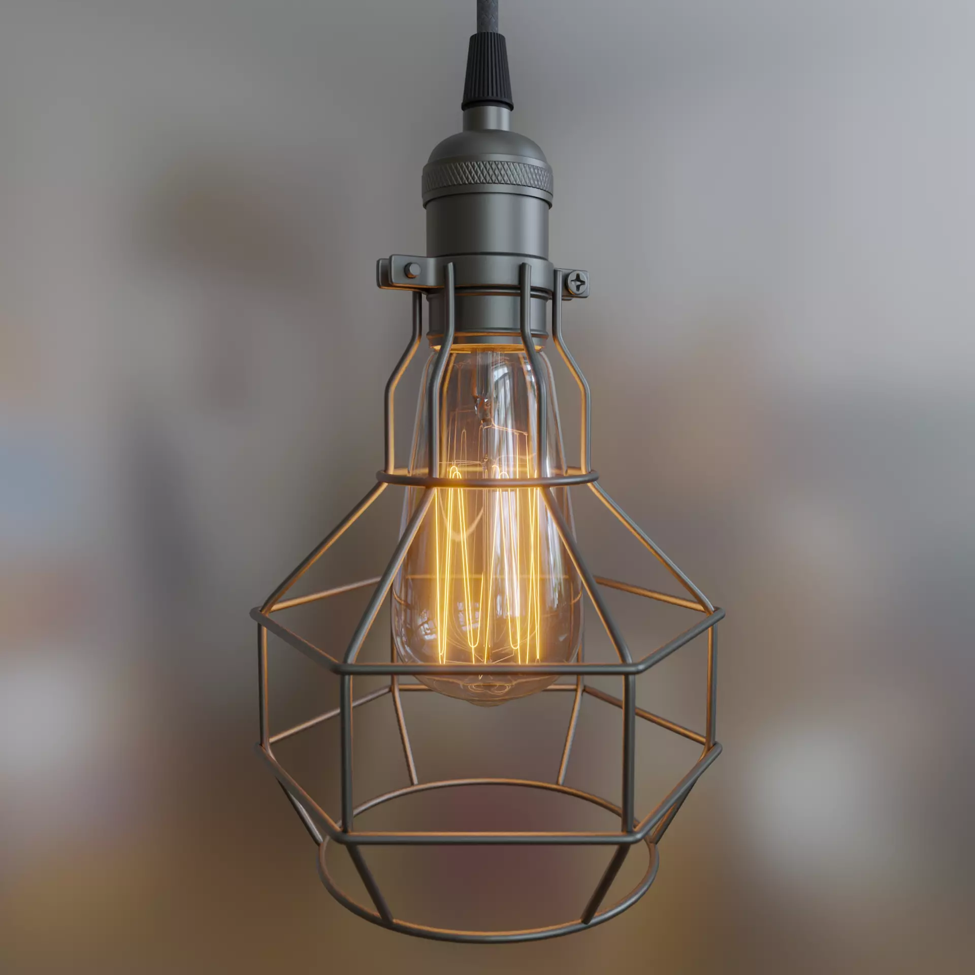 Hanging Lamp 3D model_0