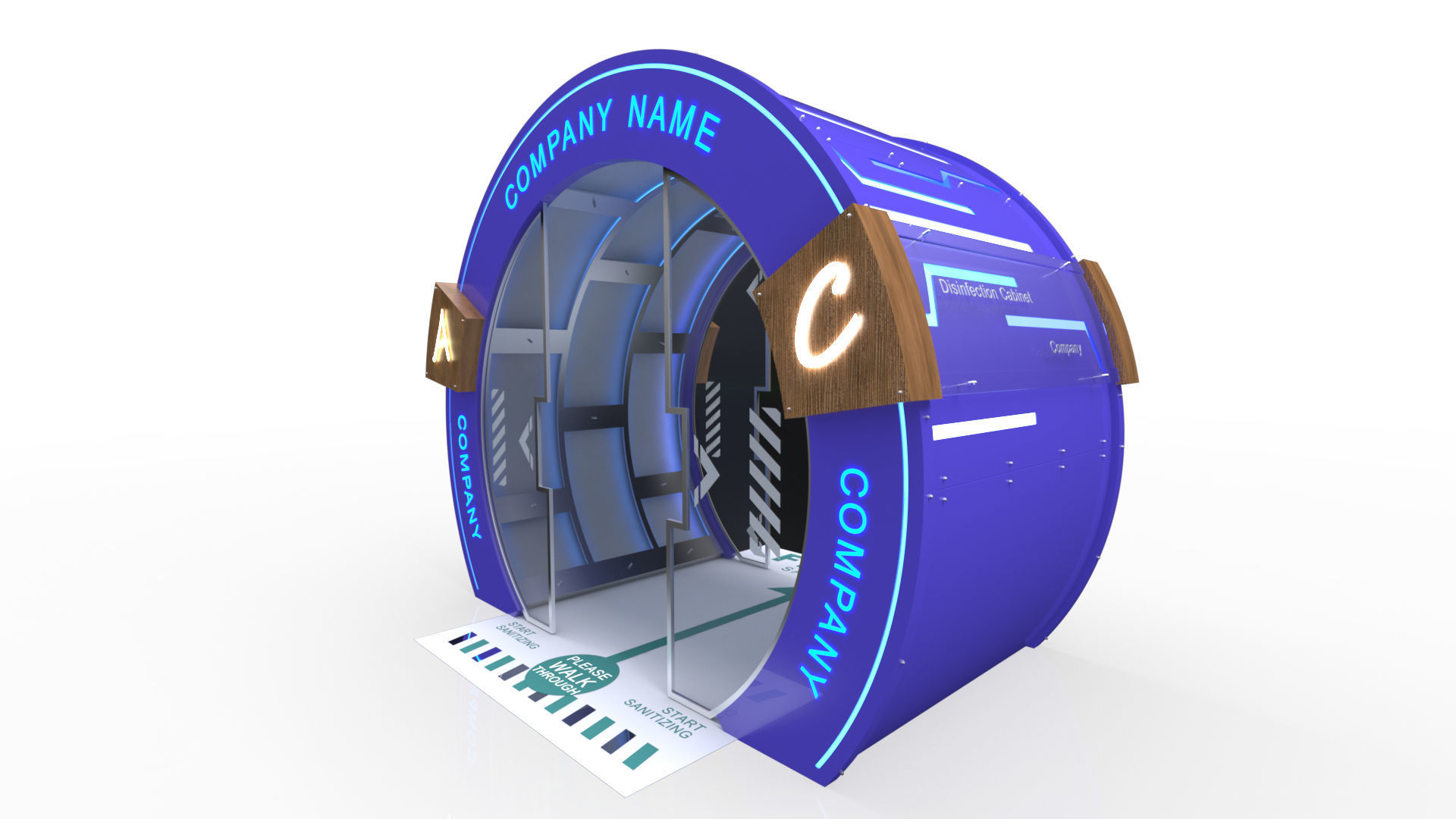 Disinfection Tunnel 1 3D model_12
