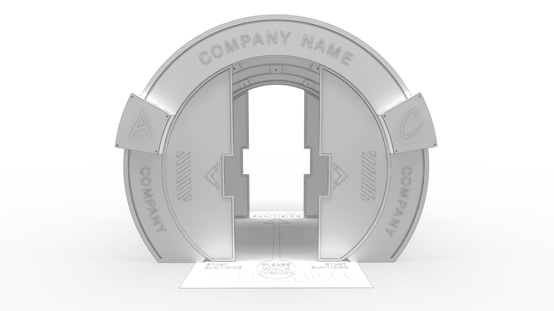 Disinfection Tunnel 1 3D model_15
