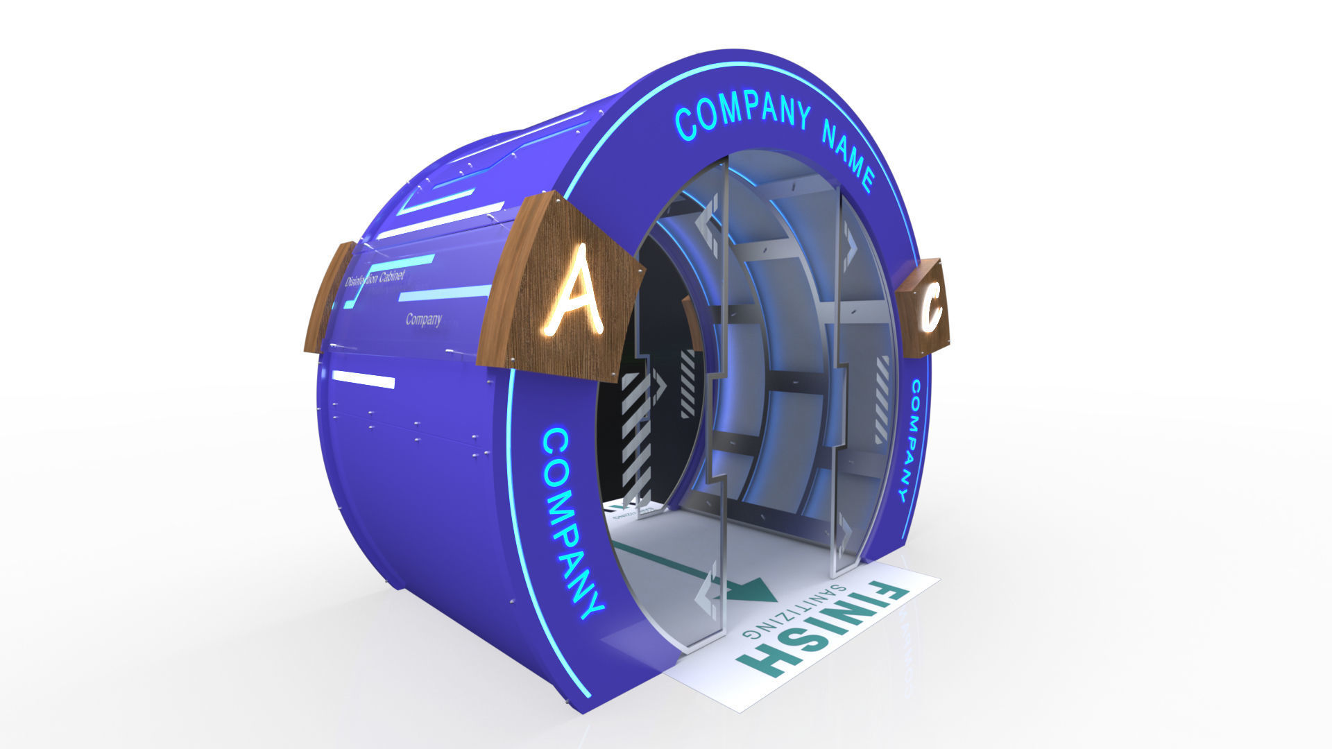 Disinfection Tunnel 1 3D model_8