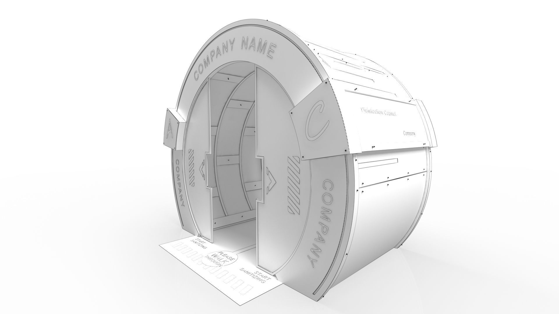 Disinfection Tunnel 1 3D model_13