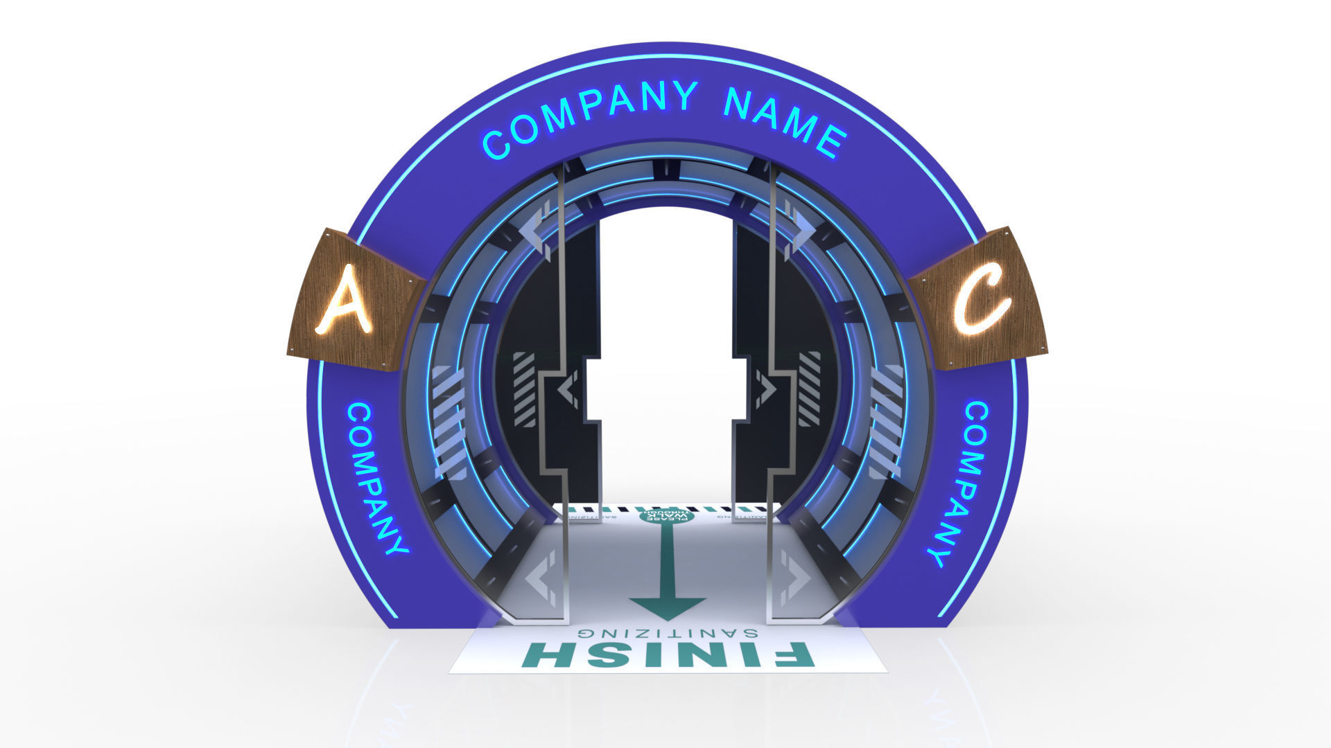 Disinfection Tunnel 1 3D model_6