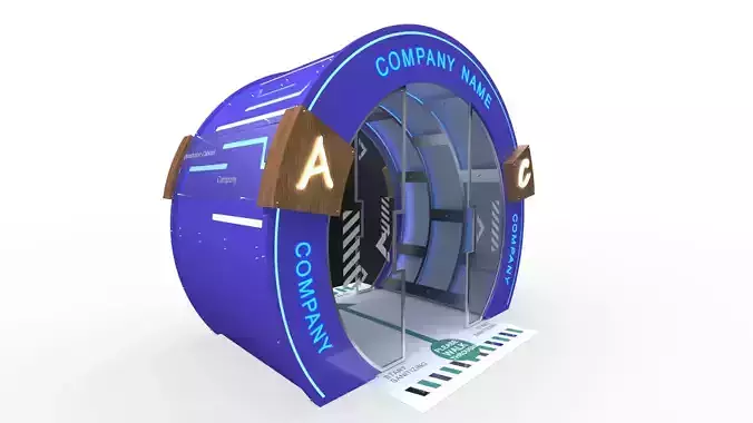 Disinfection Tunnel 1 3D model Disinfection Tunnel 1 3D model