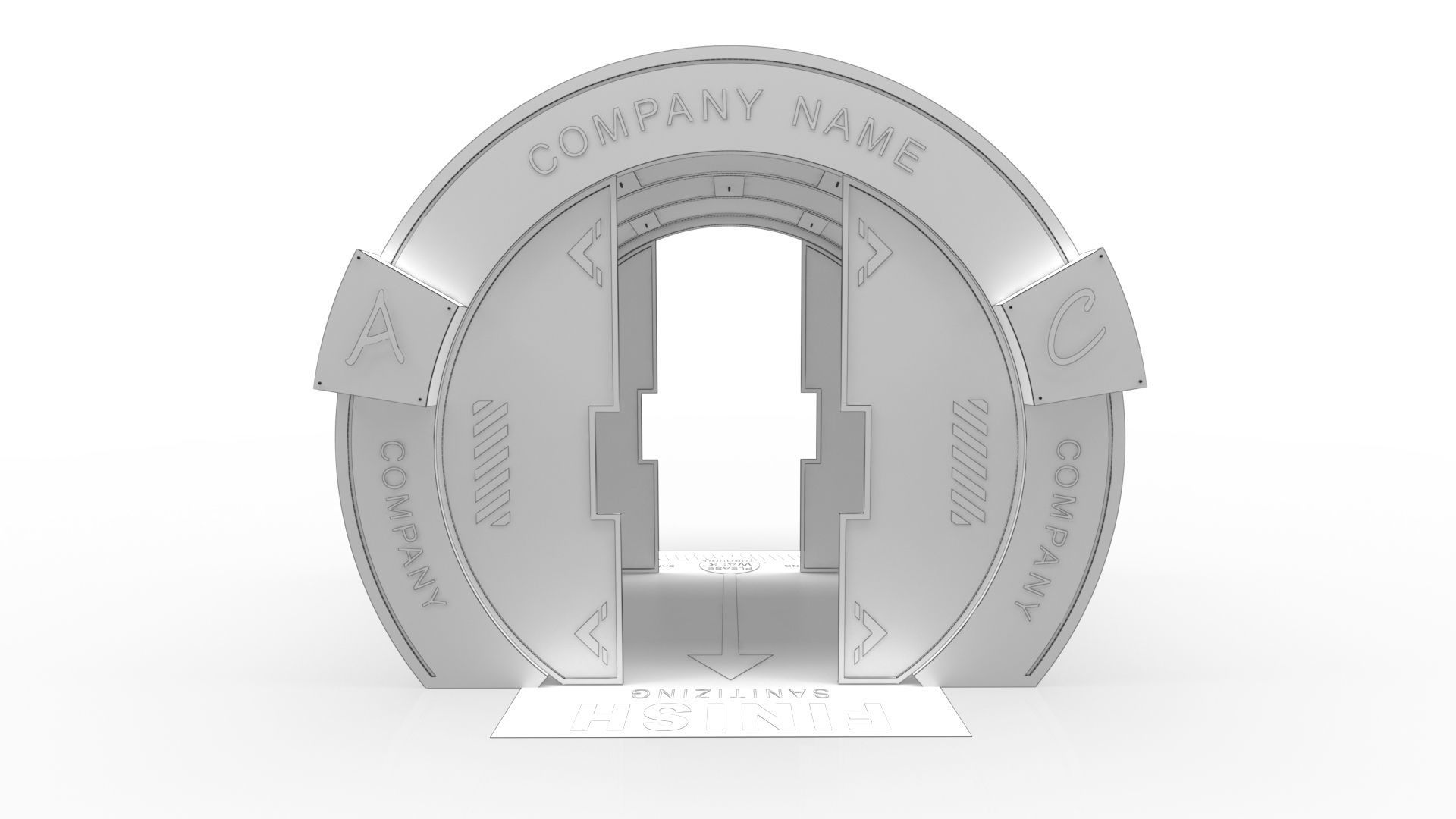 Disinfection Tunnel 1 3D model_7