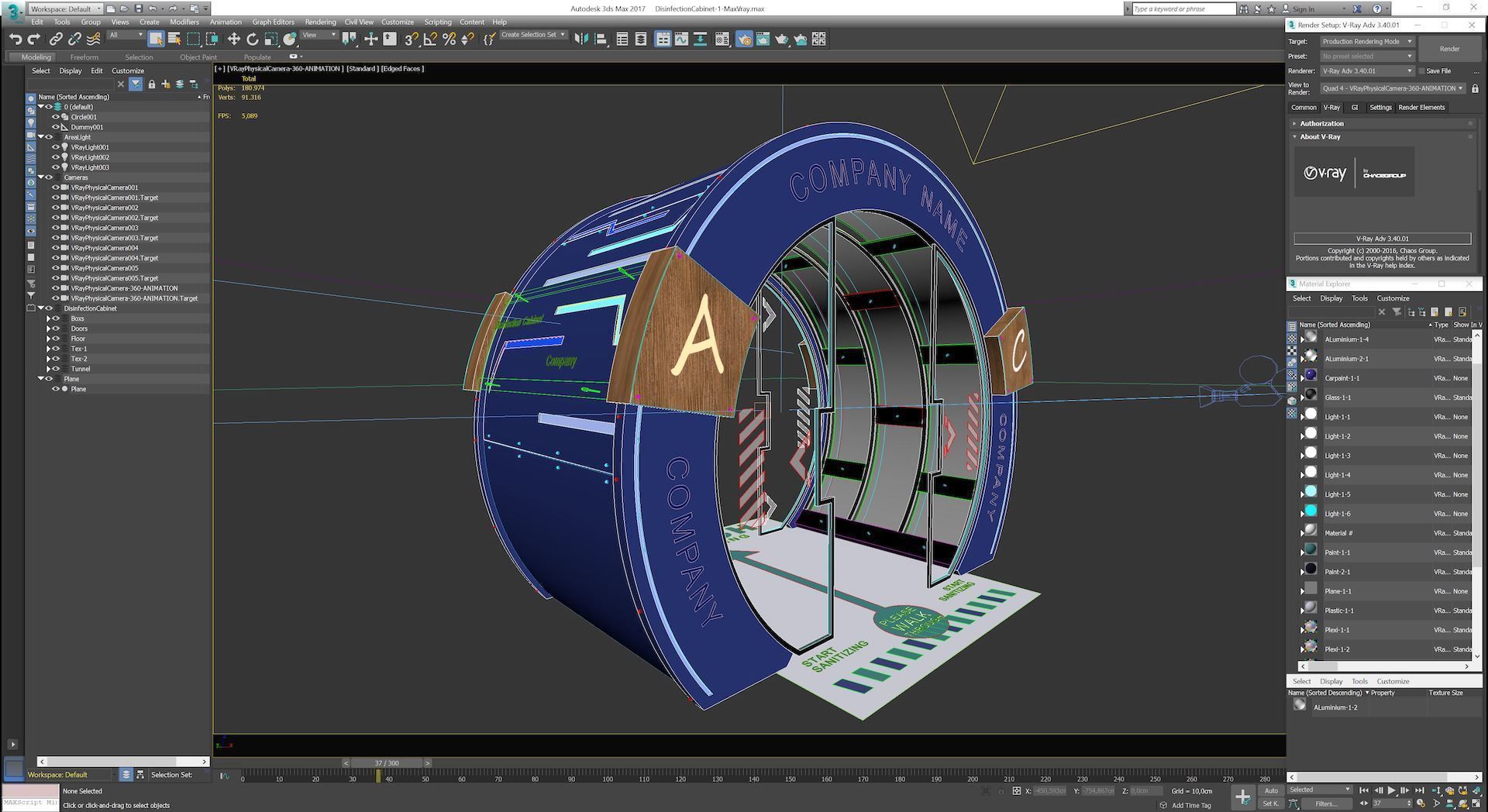 Disinfection Tunnel 1 3D model_21