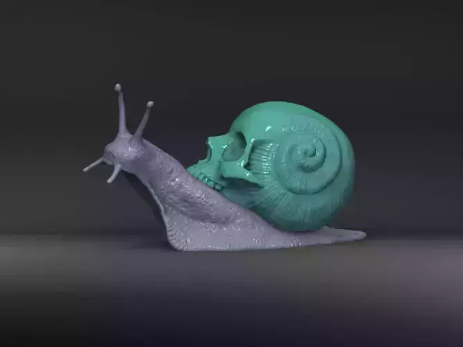 Snail Skull Snull  3D print model