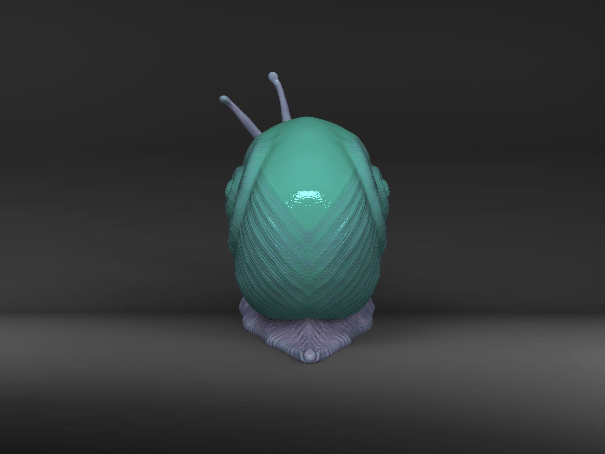 Snail Skull Snull  3D print model_2