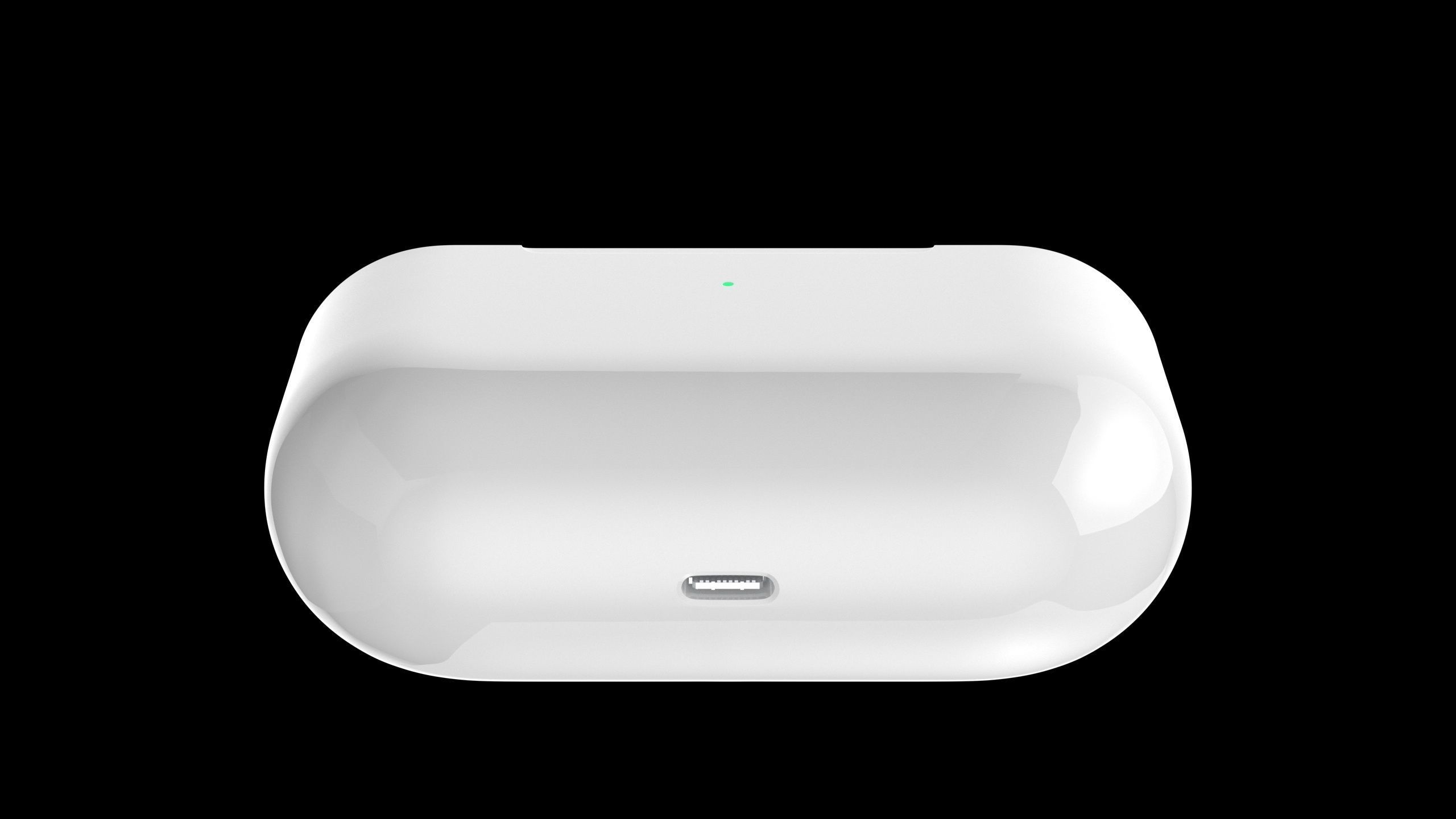 Airpods 2 C4D modeling rendering 3D model_6