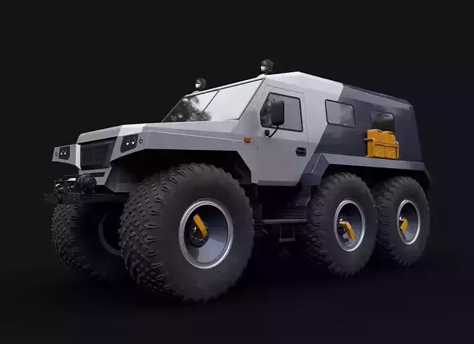 all-terrain vehicle Trekol Huskey 3D model