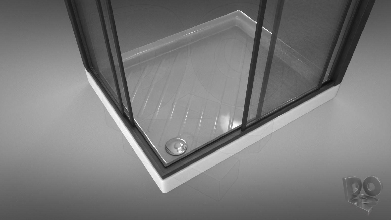 Shower cubicle 3D model_6