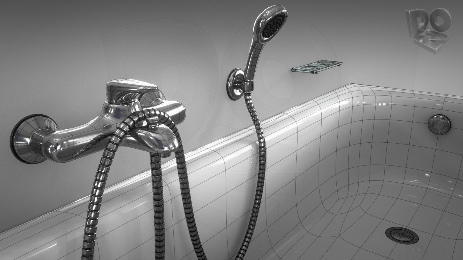 Bathroom set 3D Model Collection_12