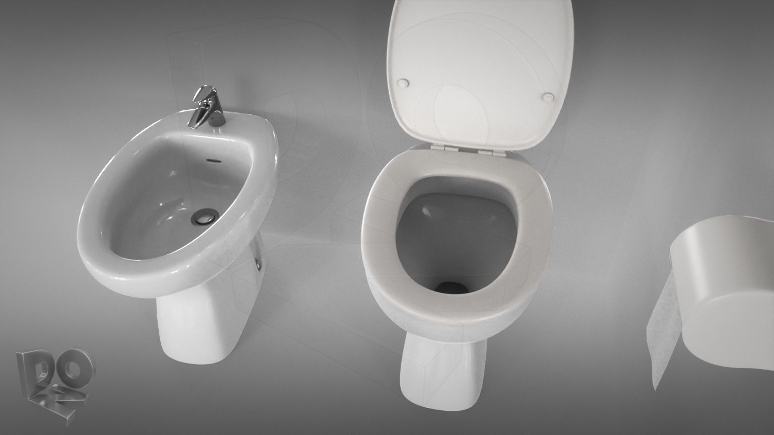 Bathroom set 3D Model Collection_9