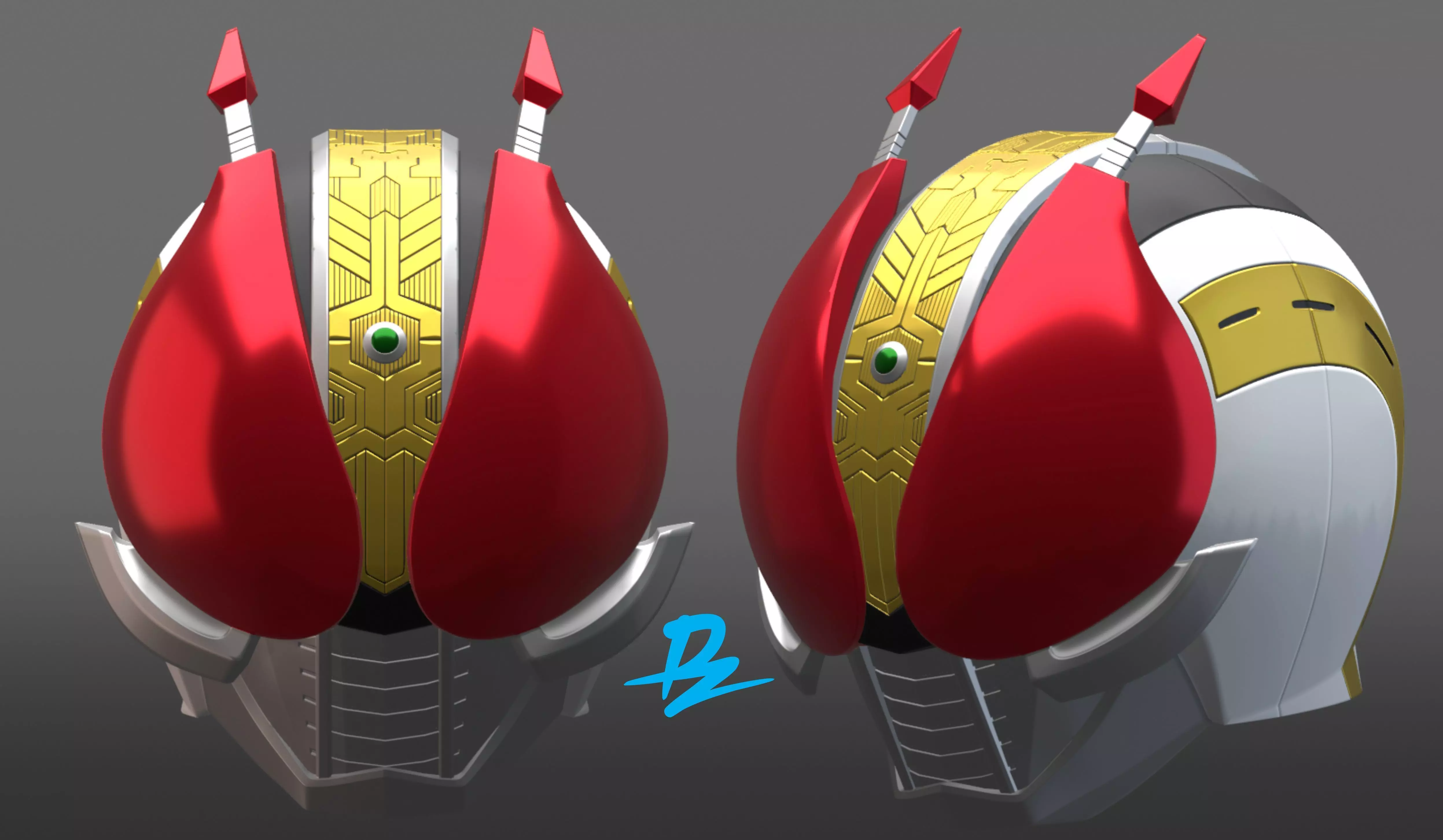 kamen rider Den O 3D print model_0