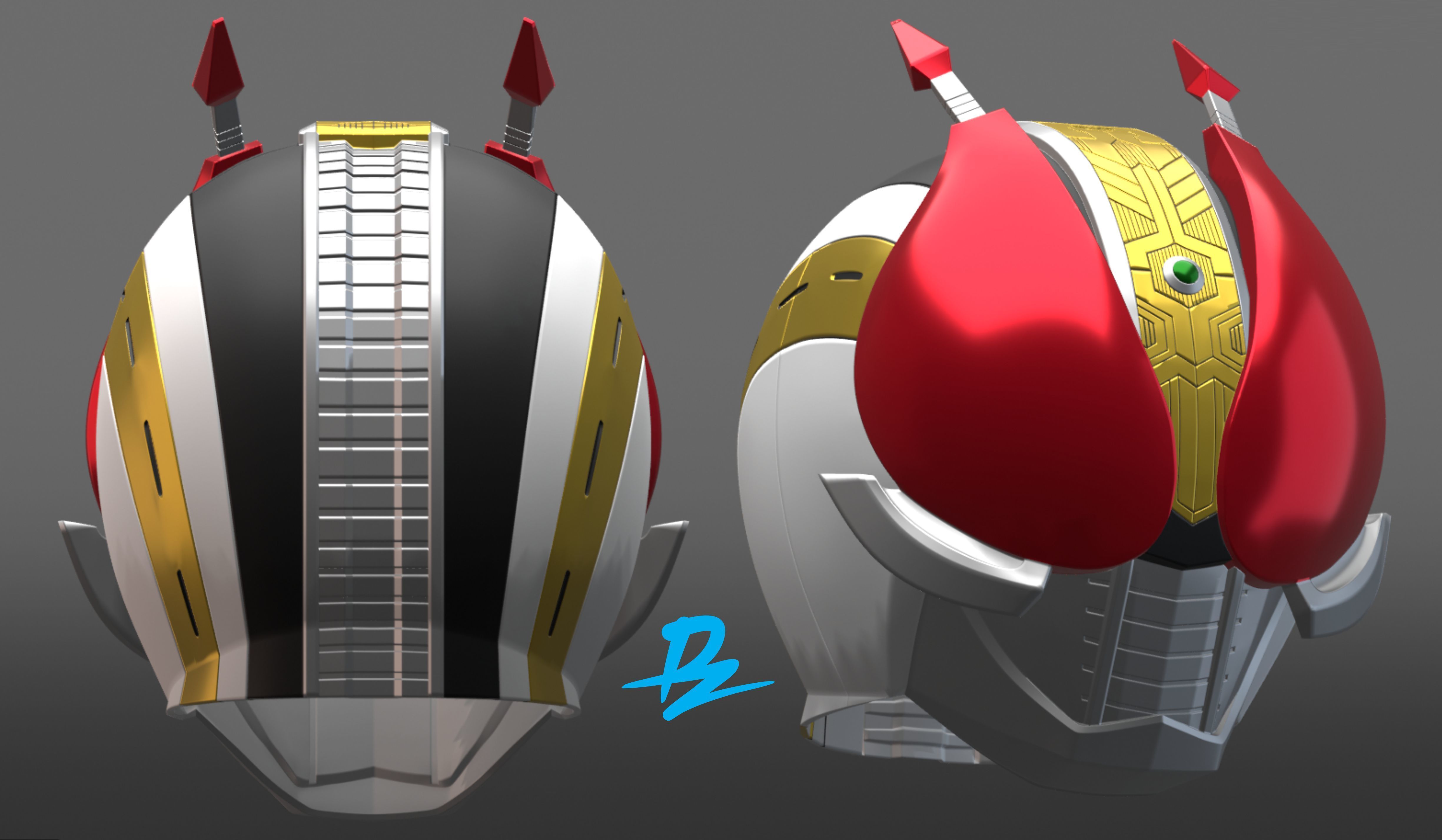 kamen rider Den O 3D print model_1