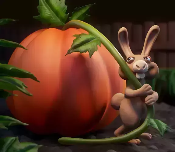 Zbrush Rabbit sculpt 3D model