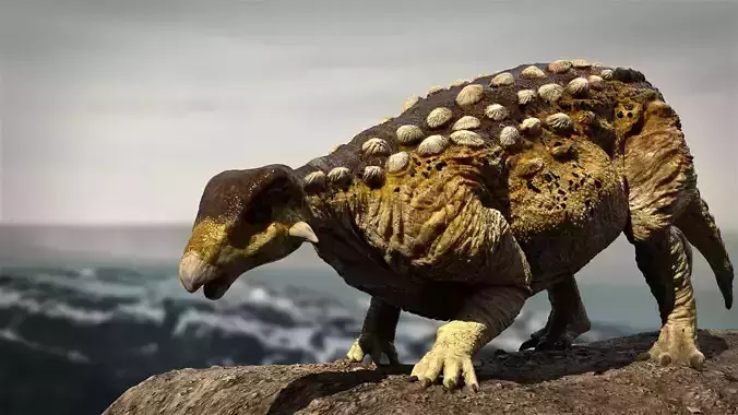 EuropeltaSaurus 3D Rigged model