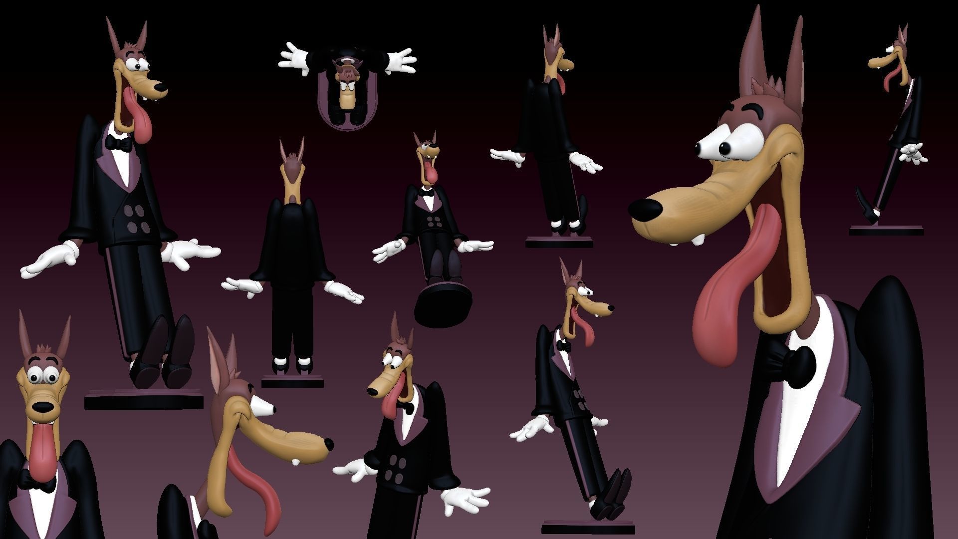 Red Hot Riding Hood and McWolf - Tex Avery - 3D Fanart -  3D print model_15