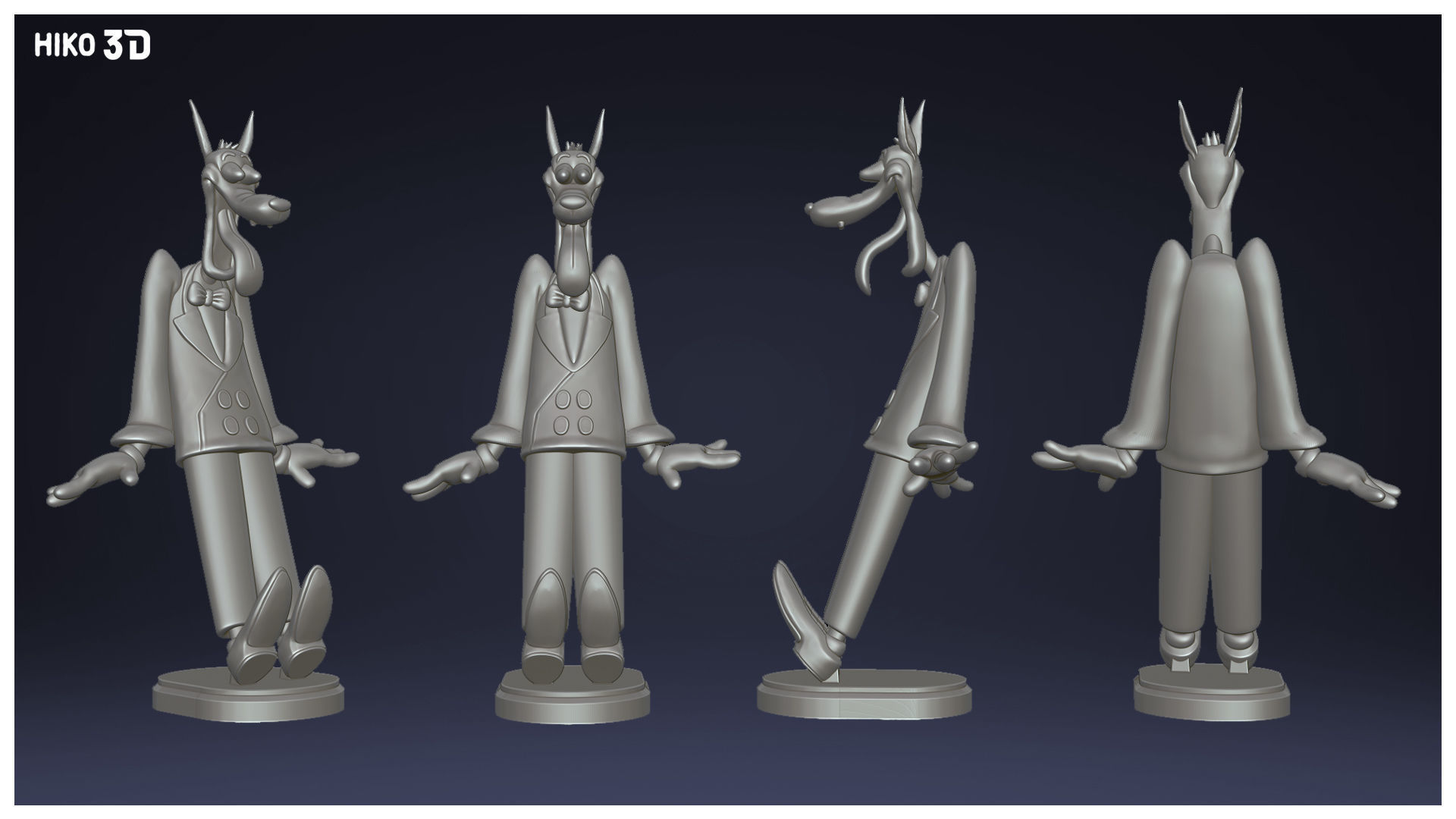 Red Hot Riding Hood and McWolf - Tex Avery - 3D Fanart -  3D print model_12