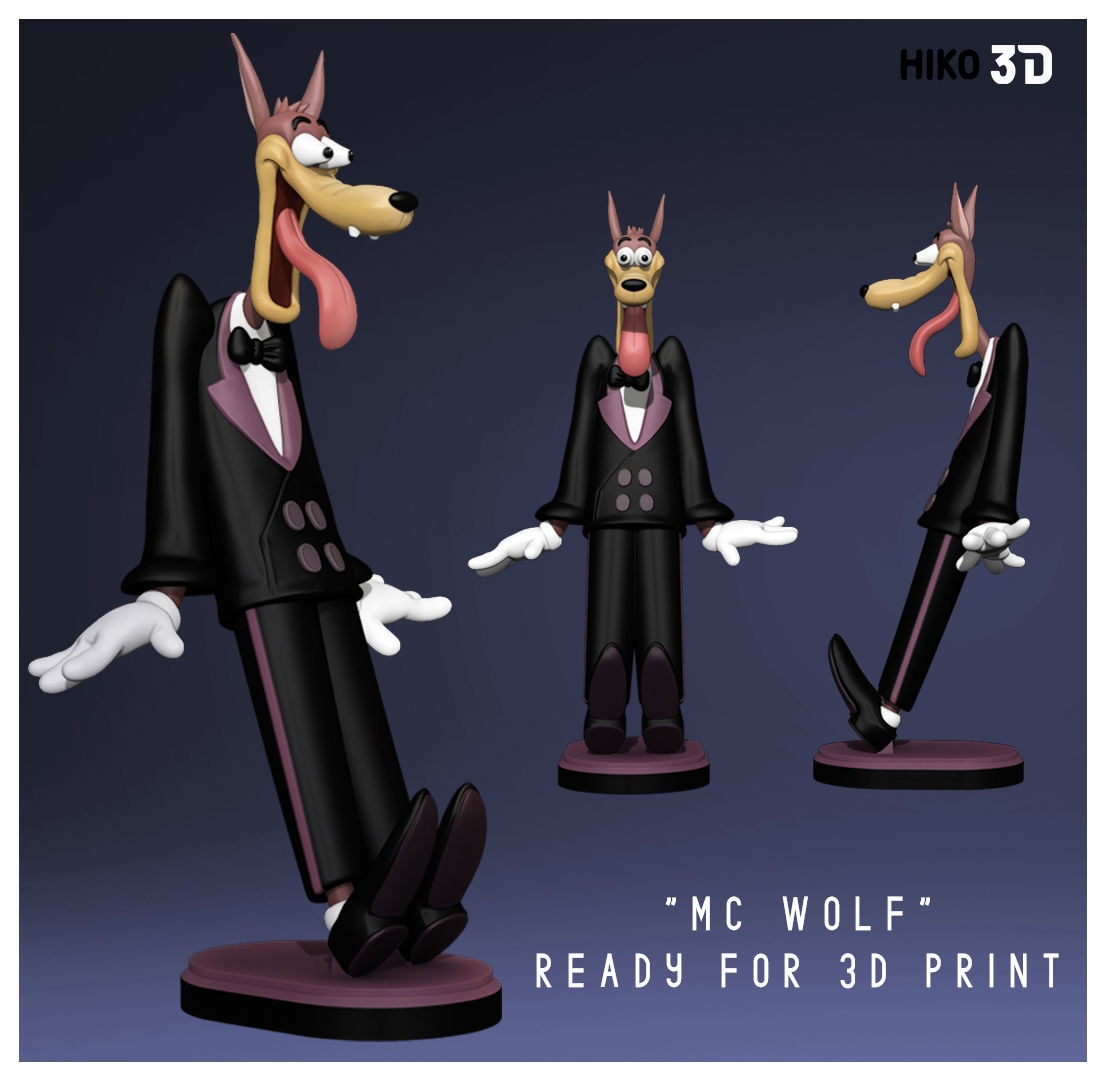 Red Hot Riding Hood and McWolf - Tex Avery - 3D Fanart -  3D print model_10