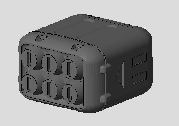 CHIBI-TECH SD - LRM-6 ML POD    3D print model_1