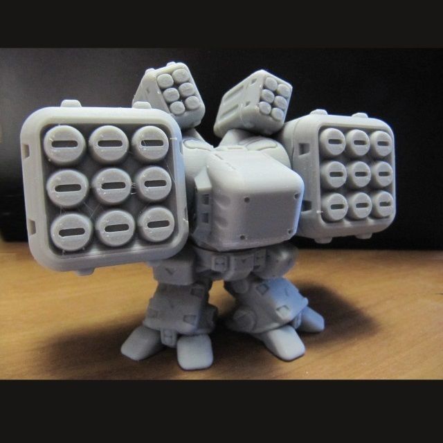 CHIBI-TECH SD - LRM-9 ML POD          3D print model_2