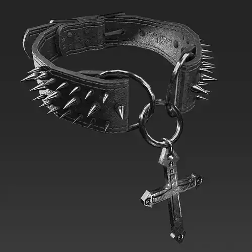 Spiked Collar Low-poly 3D model