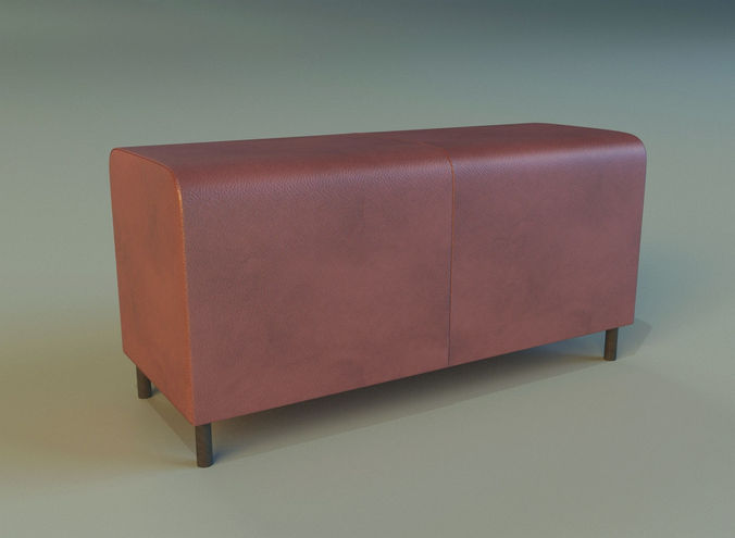 Banquette leather 3D model