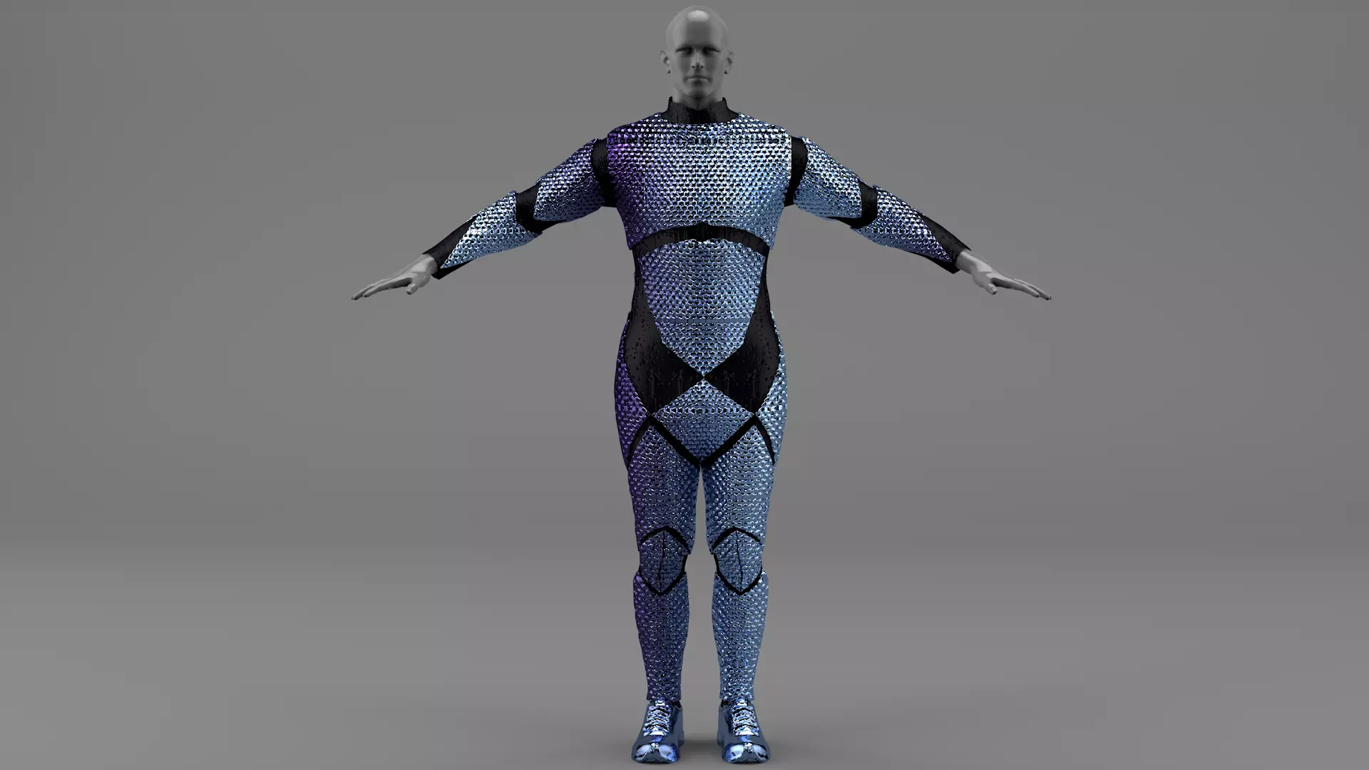 Sci-Fi Uniform Low-poly 3D model_0