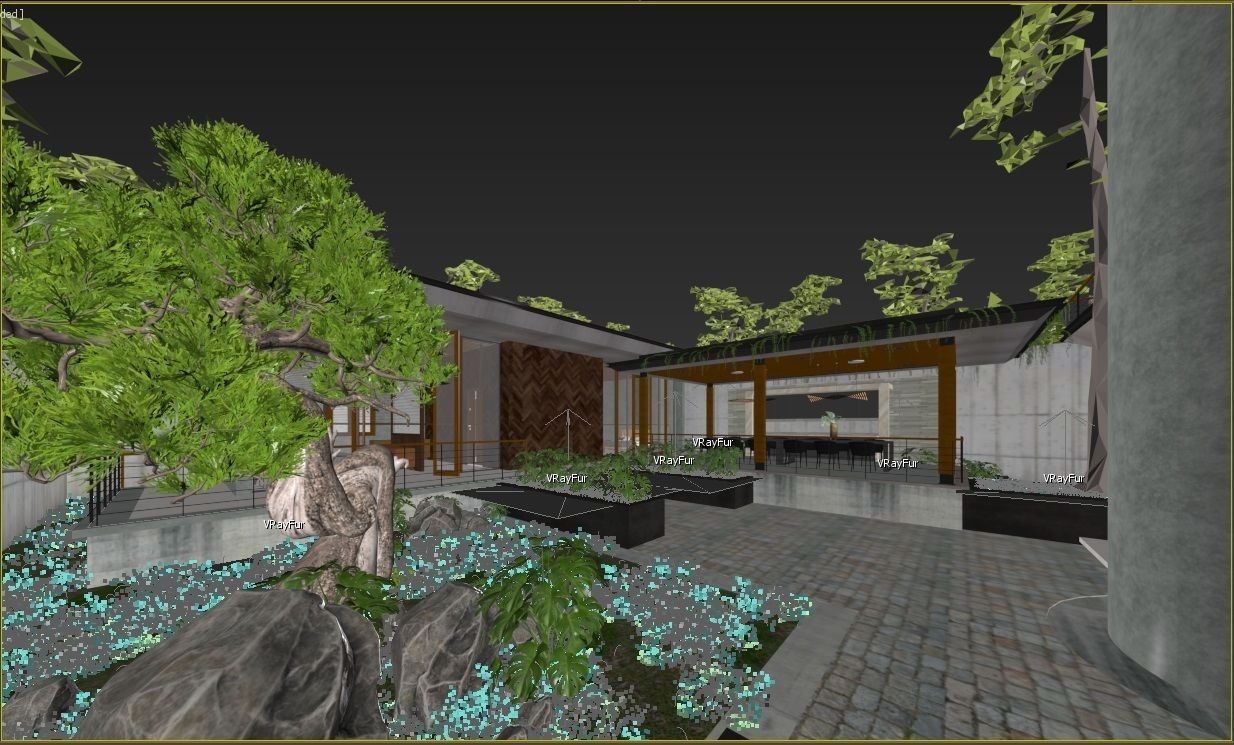 Villa Japan 3D model_5