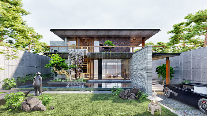 Villa Japan 3D model