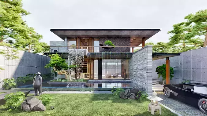 Villa Japan 3D model