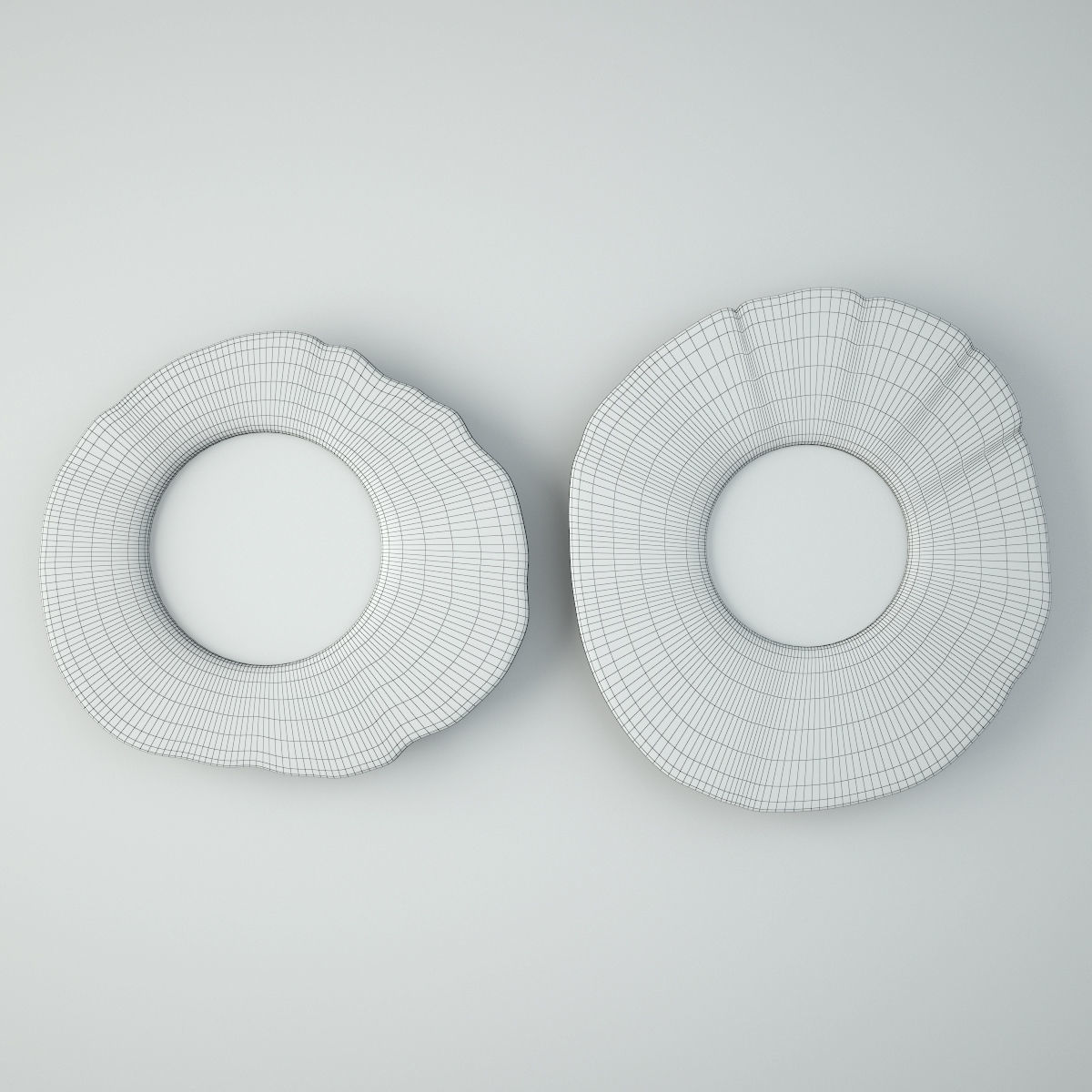 Vintage Javanese Mirrors 3D model_2