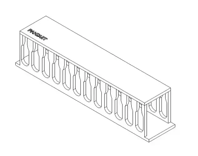 ORGANIZADOR rectangular shelf with two rows of drawers