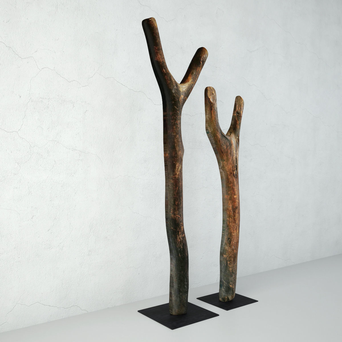 Wooden Decoration 3D model_3