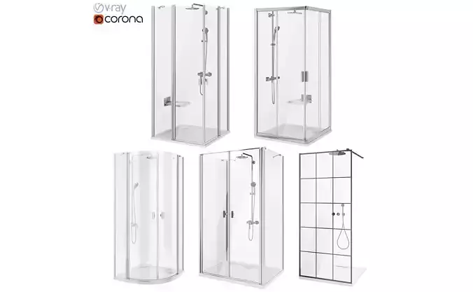 Ravak and Radaway shower set 87