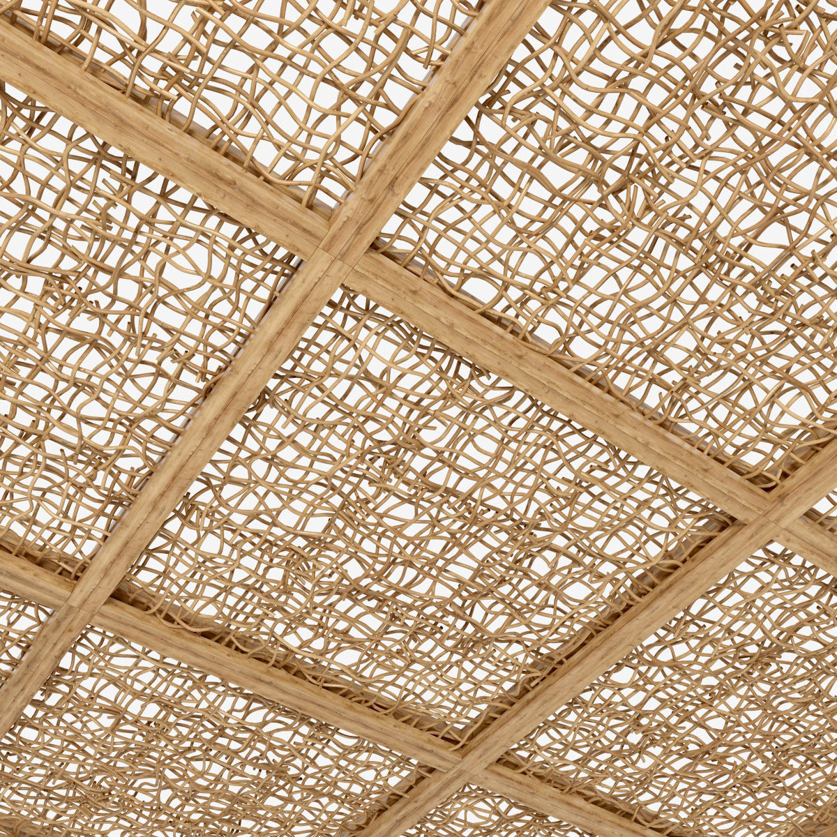 Ceiling wood curls  branch n1 3D model_2