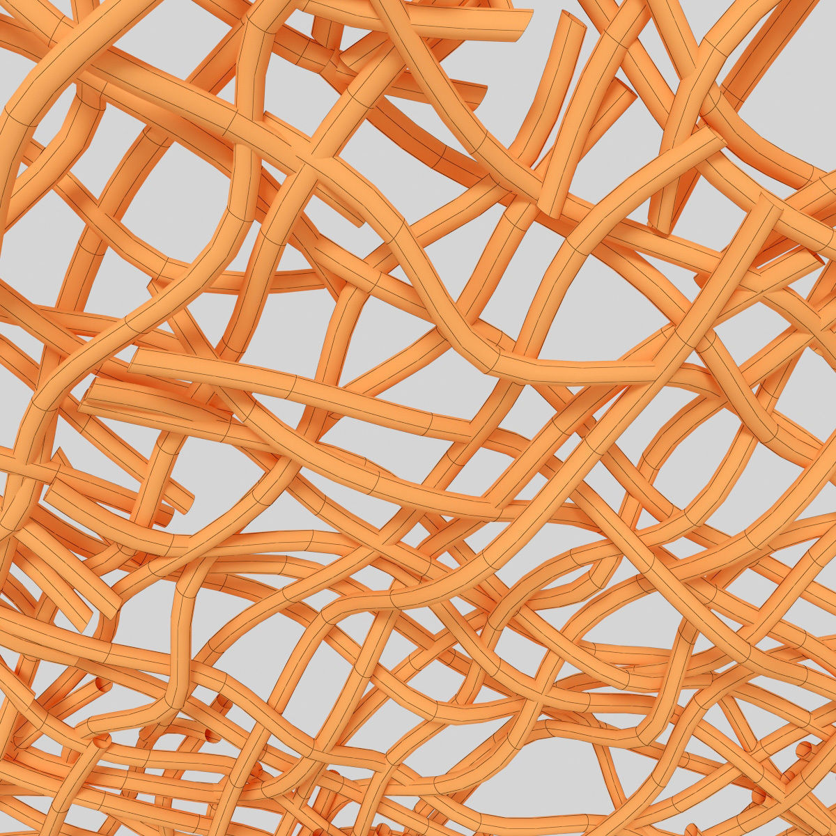 Ceiling wood curls  branch n1 3D model_12