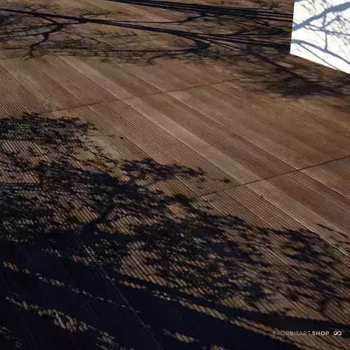 Scanned Seamless  Bankirai Wood Planks PBR Texture