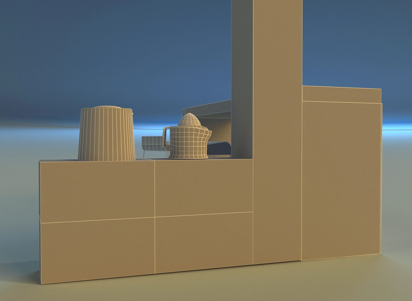 Bar in the Art Nouveau style 3D model_13