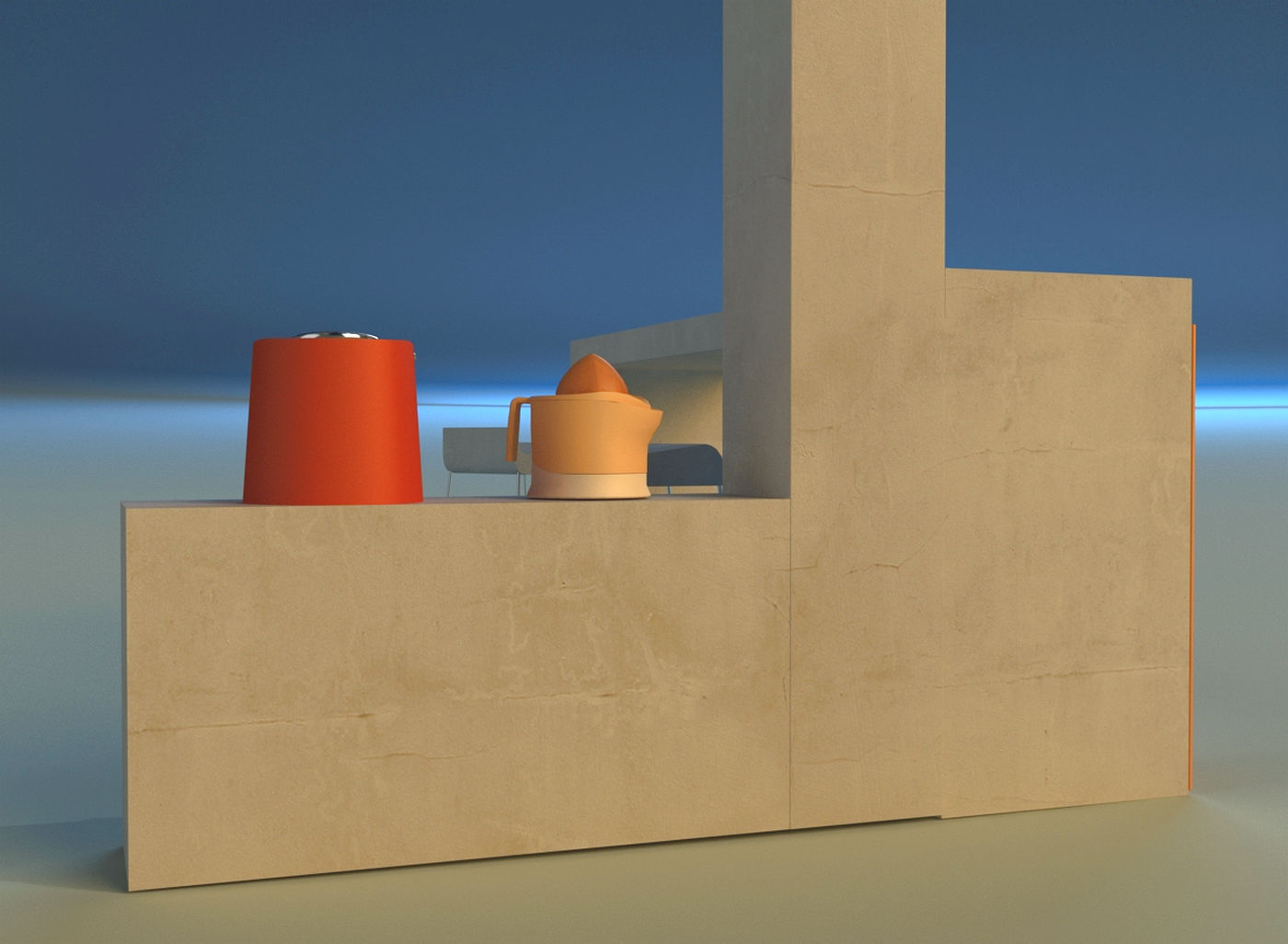 Bar in the Art Nouveau style 3D model_1