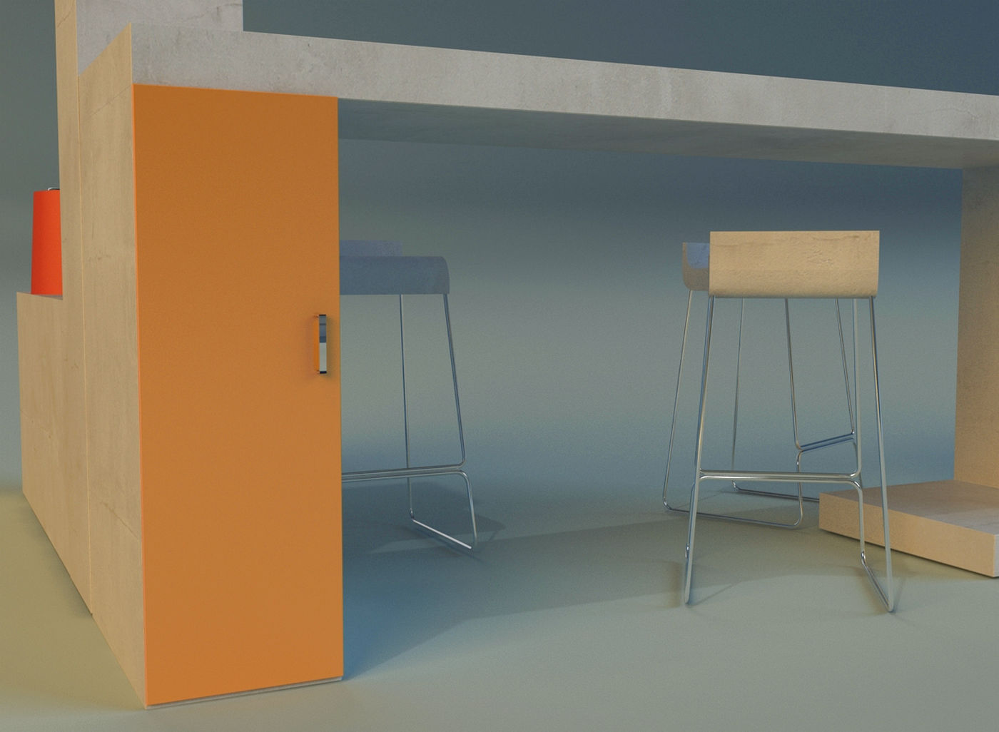 Bar in the Art Nouveau style 3D model_7