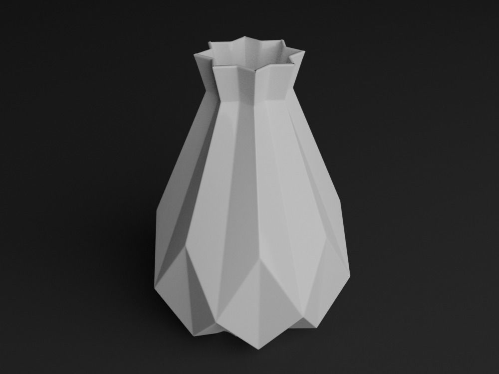 Flower Vase 3D printable model Decoration Print 3D print model_2