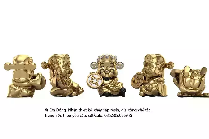 God of wealth 3D print model