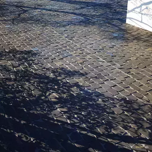 Scanned Seamless Dark Cobblestone PBR  Texture Texture