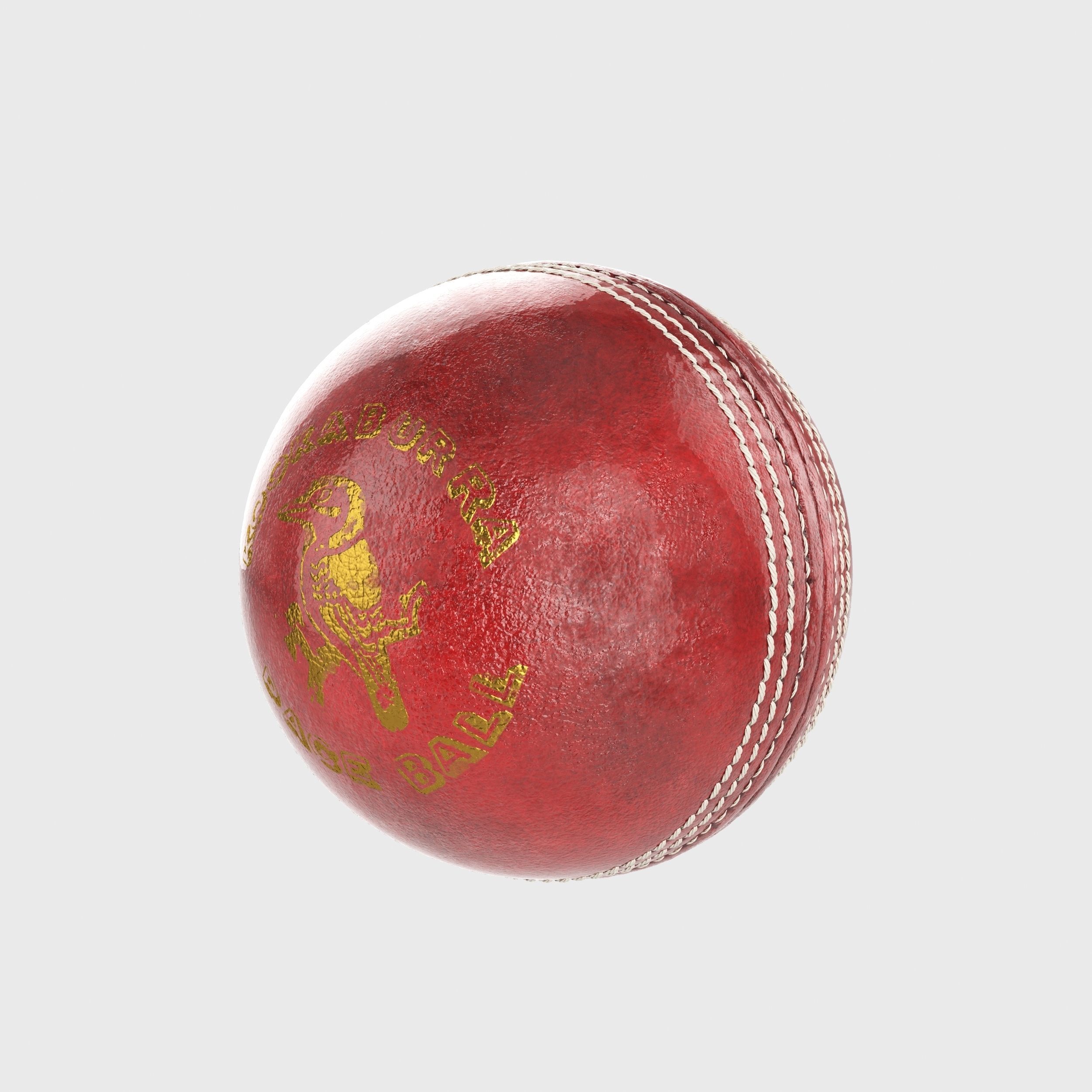 Cricket Ball 3D model_4