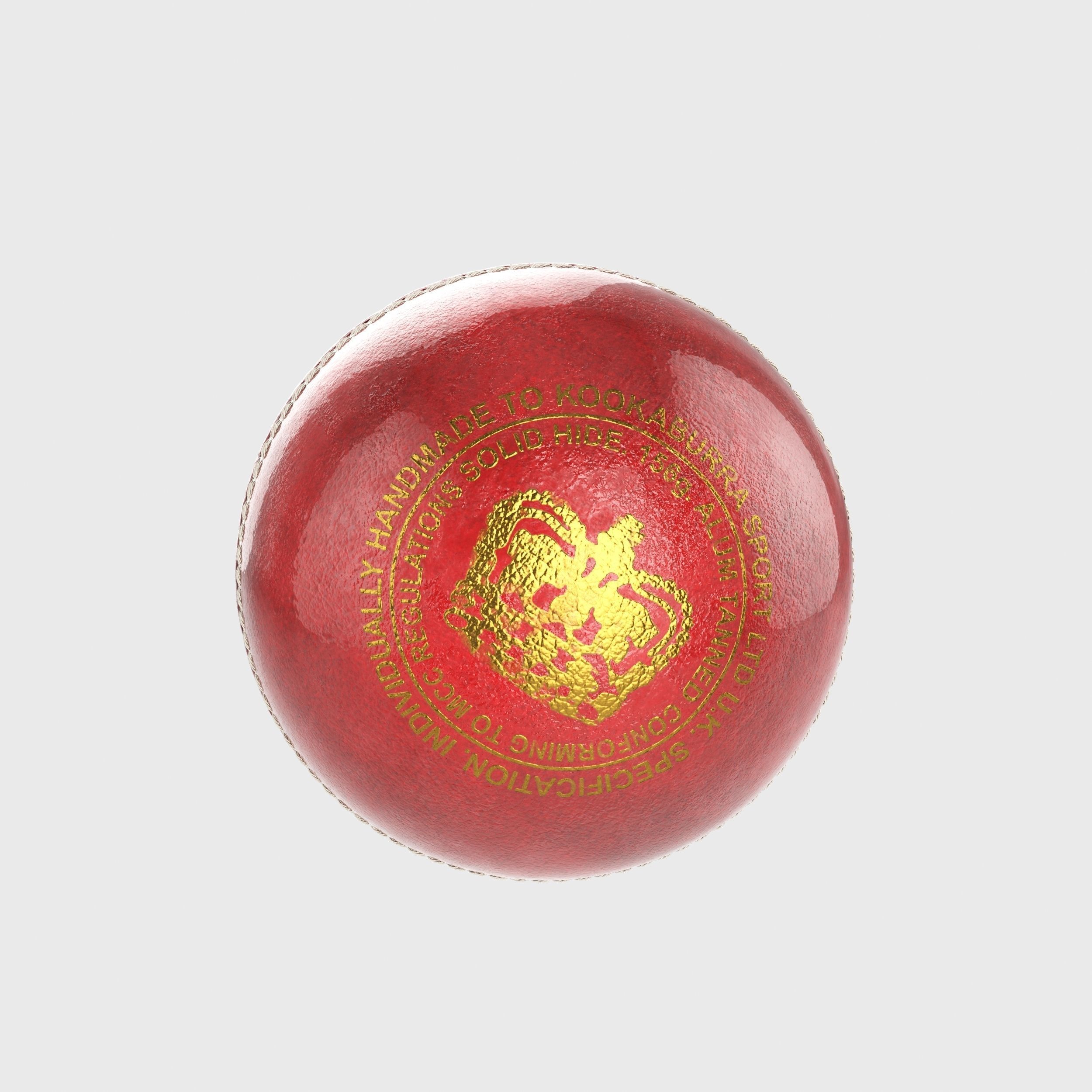 Cricket Ball 3D model_2